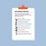 Car Service Checklist