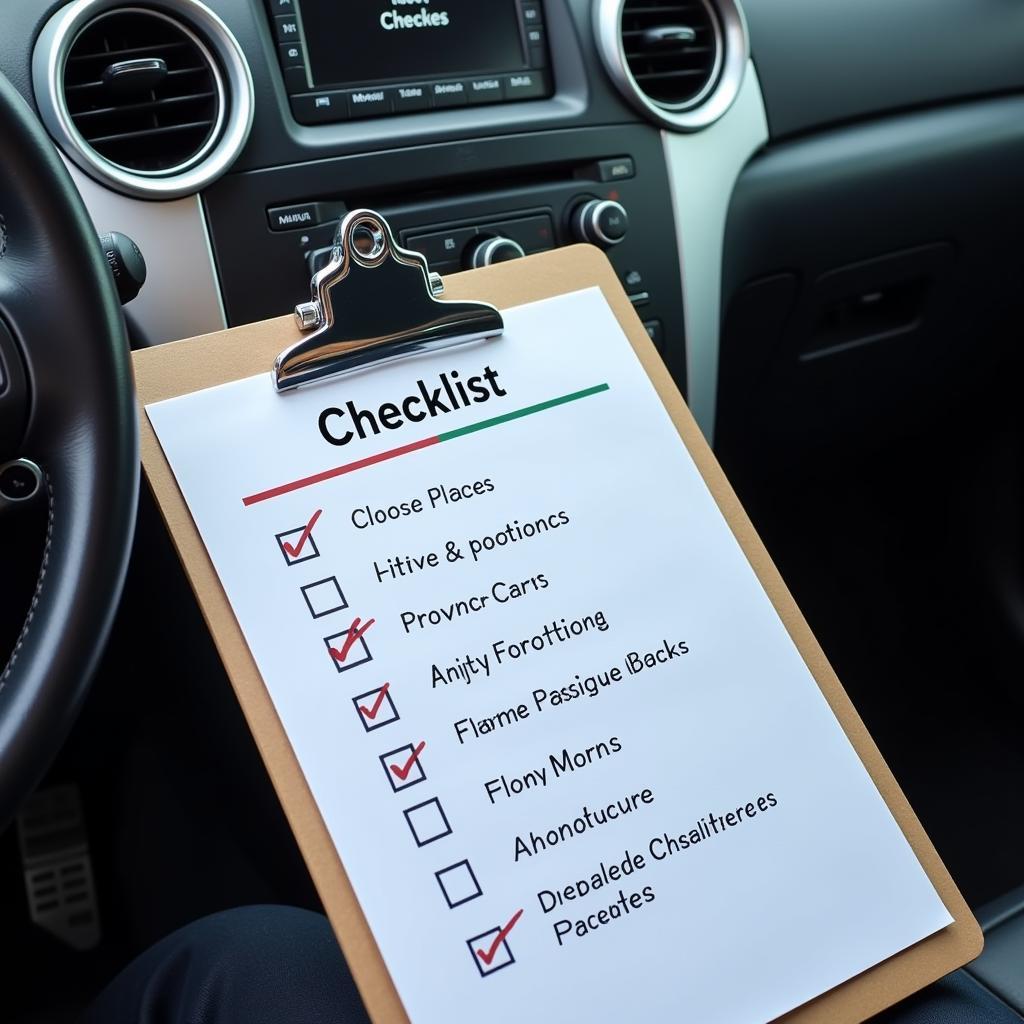 Car Service Checklist