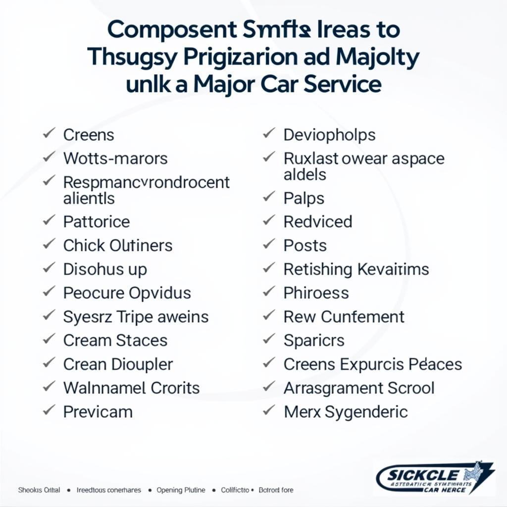 Comprehensive Car Service Checklist