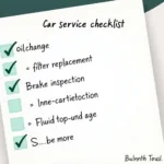 Car Service Checklist