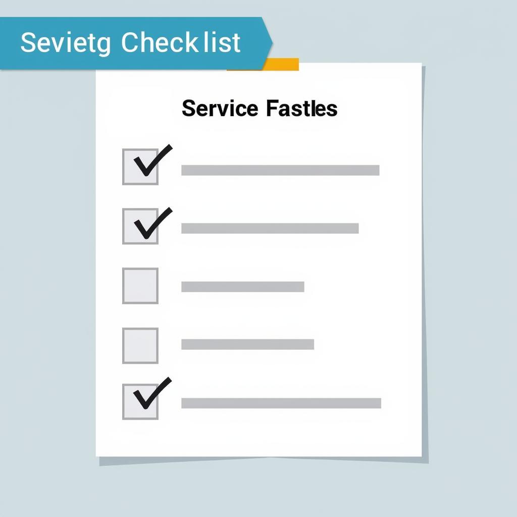 Car Service Checklist