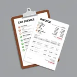 Car Service Checklist and Invoice