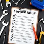 Car Service Checklist and Tools