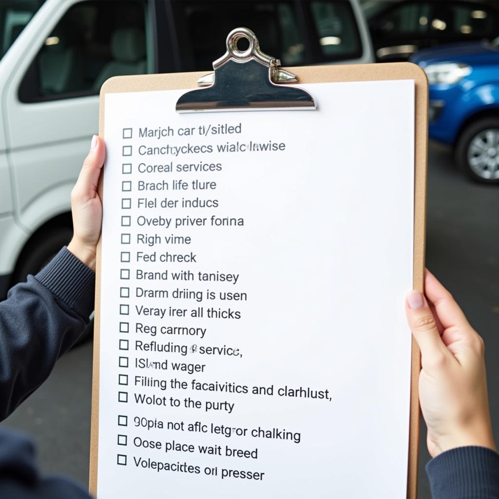 Car service checklist in Barrow in Furness