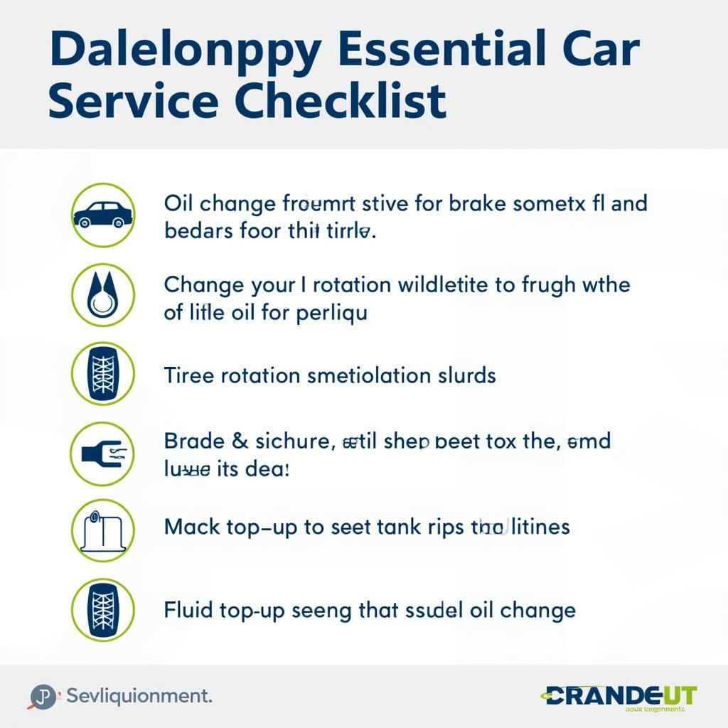 Essential checklist for car service