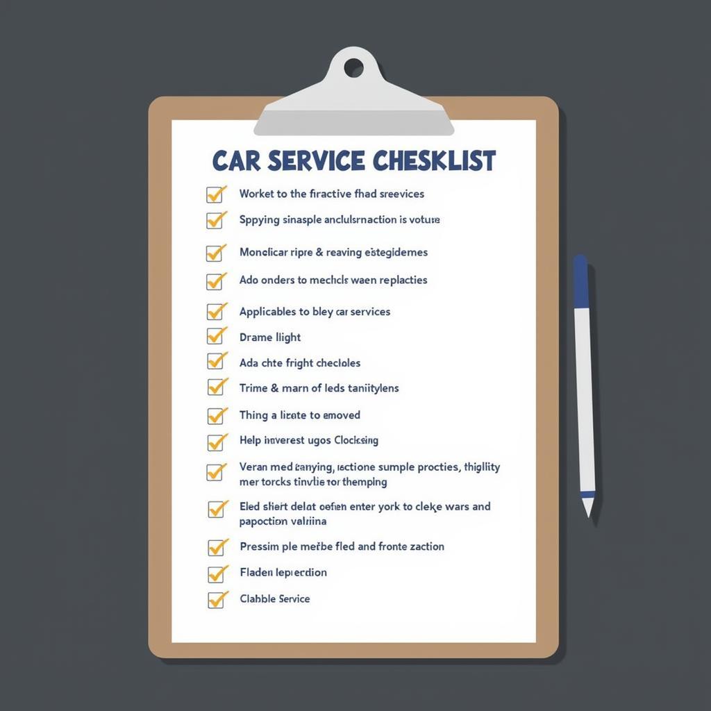 Car service checklist in Bromley