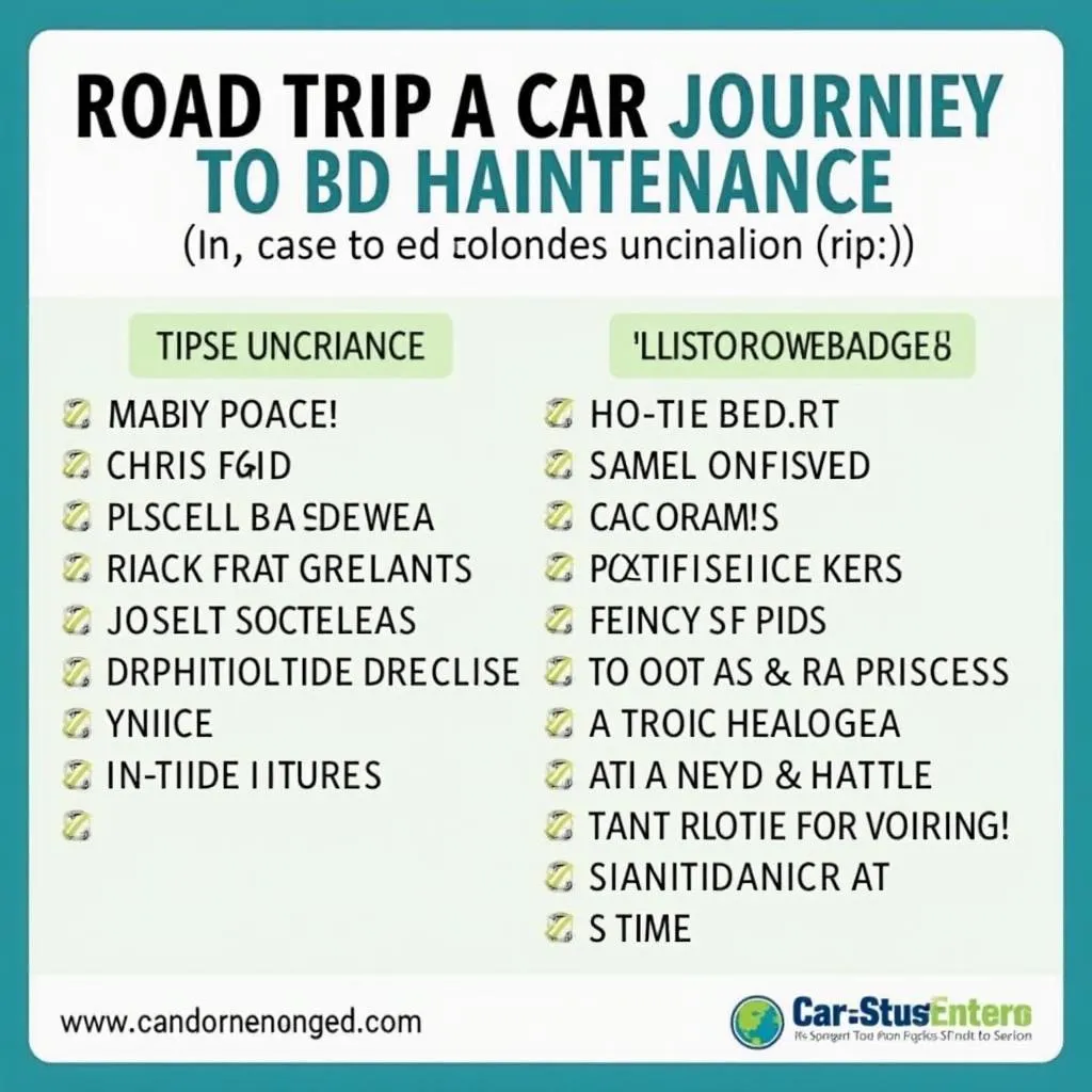 Car service checklist New Orleans to Hattiesburg