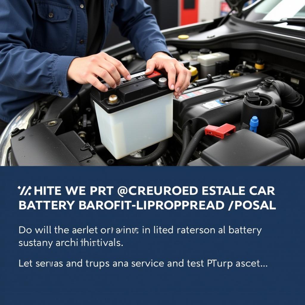 Car battery replacement service