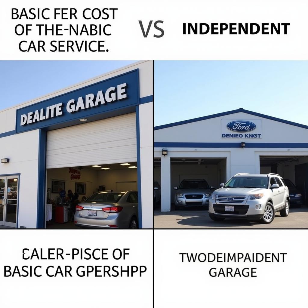 Car Service Cost Comparison