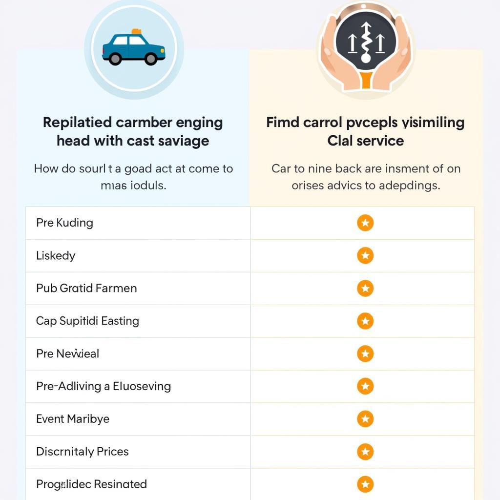 Car Service Comparison