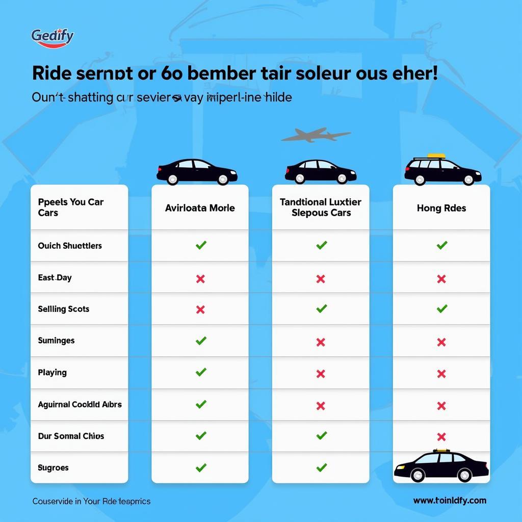 Comparing Different Car Services