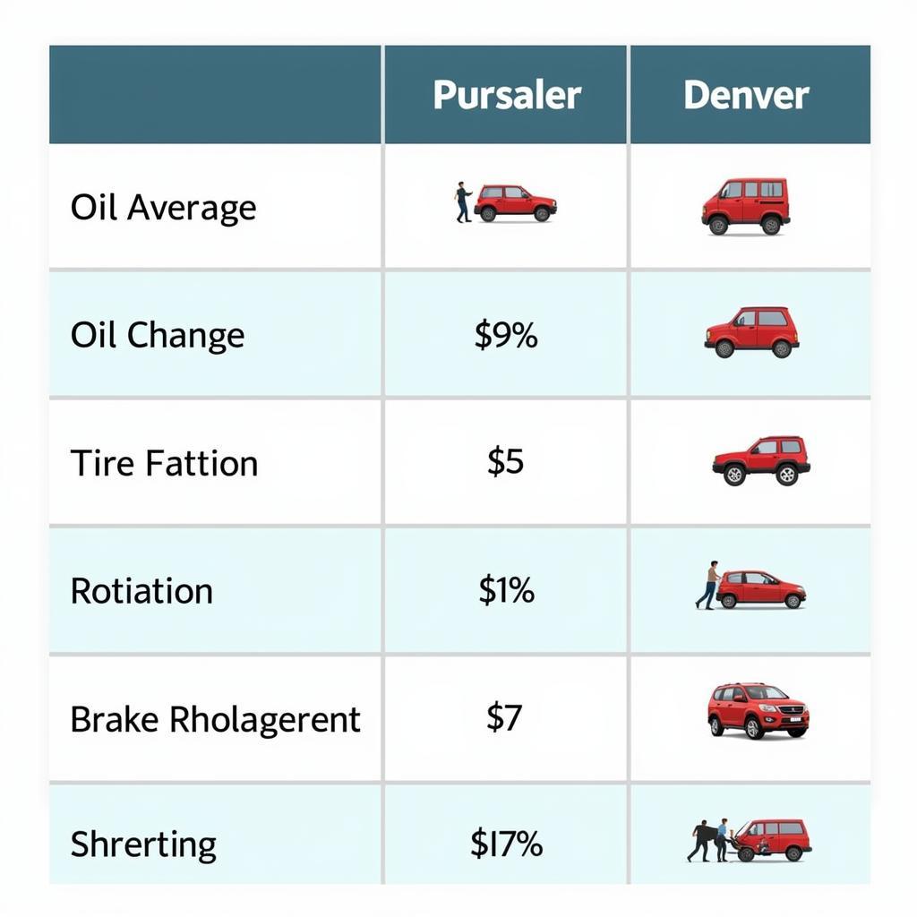 Car Service Cost Comparison Between Aspen and Denver