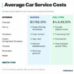 Car service costs in Ireland visualized