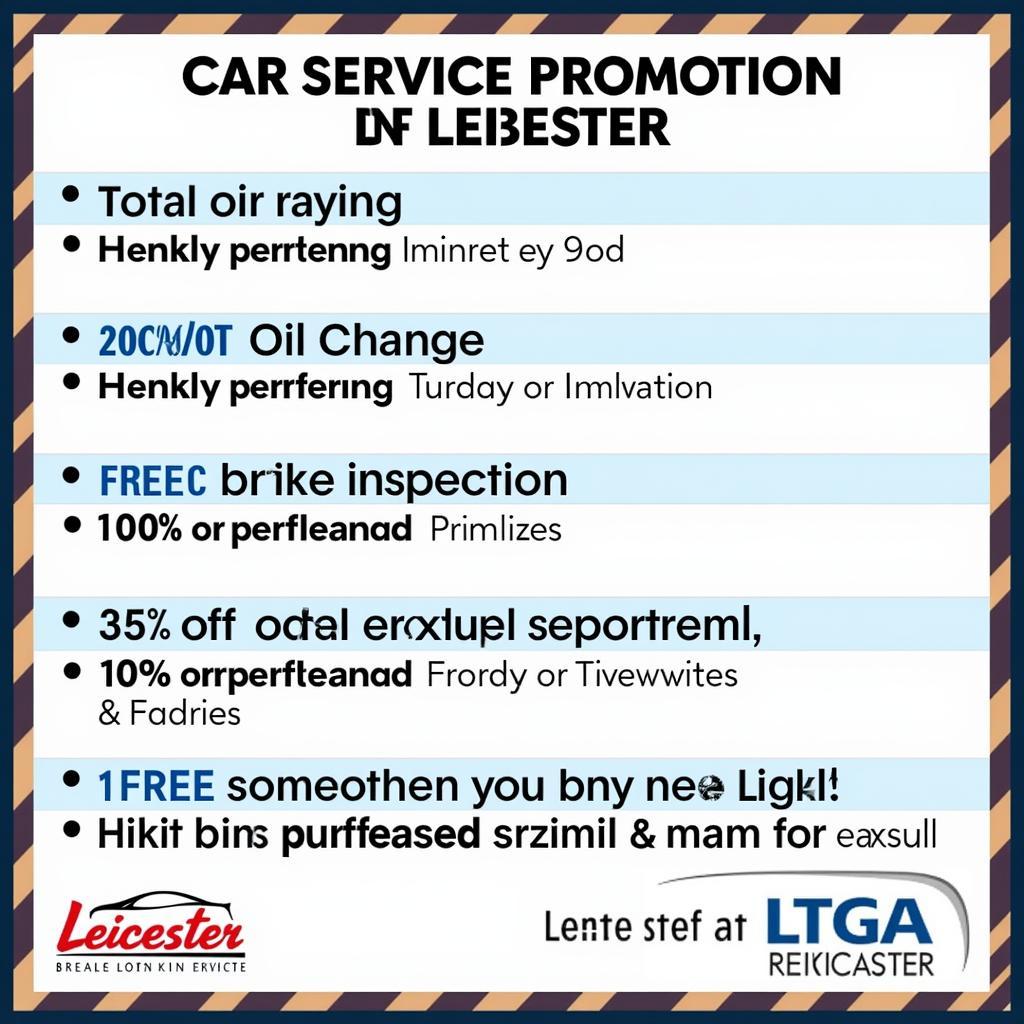 Car Service Deals Leicester