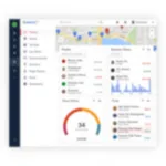 Modern dispatch software dashboard