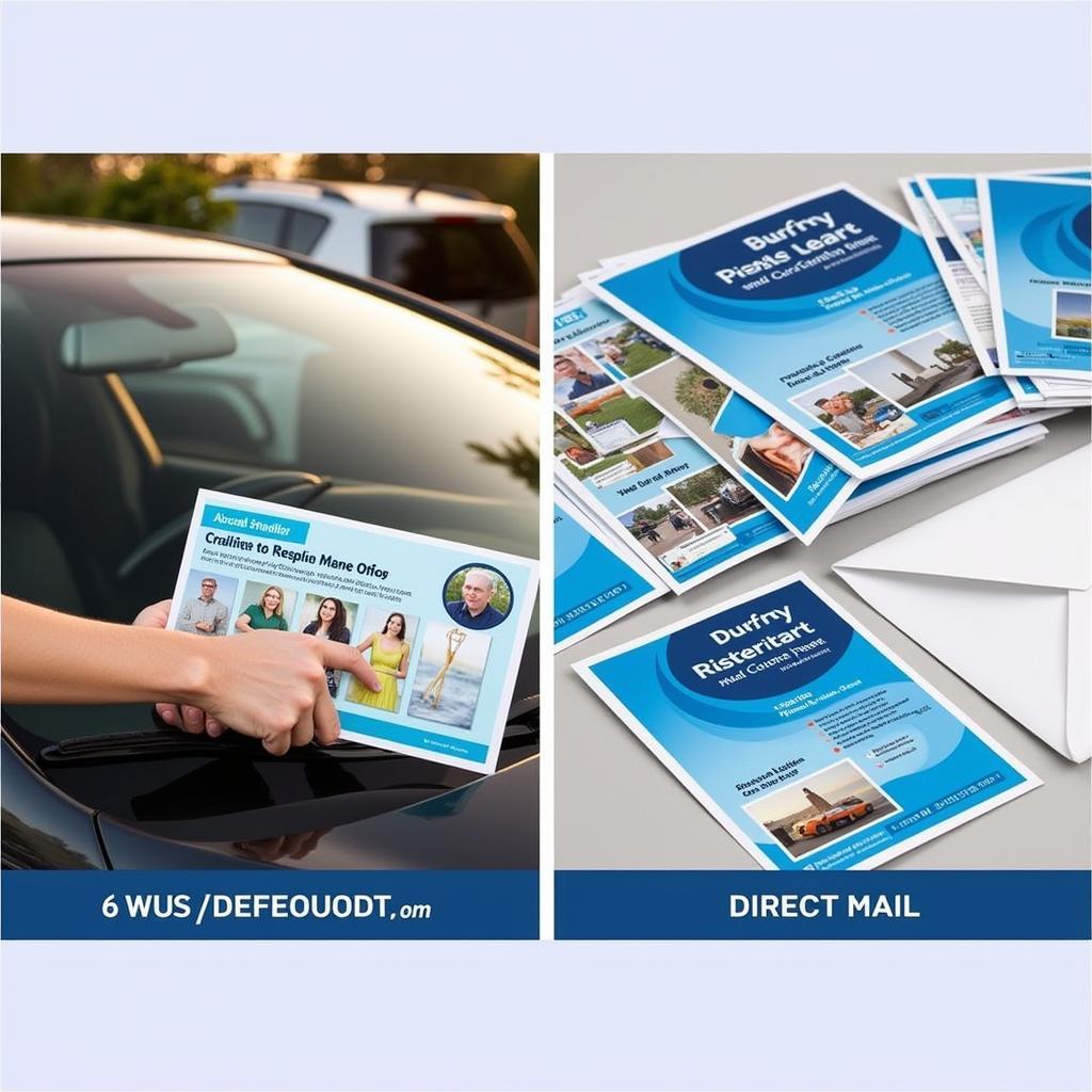 Car Service Flyer Distribution Channels