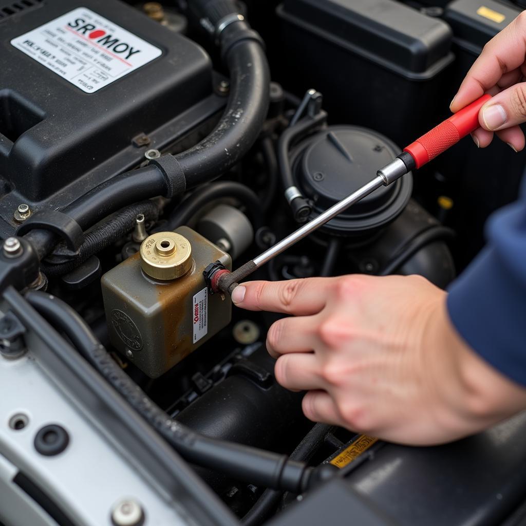 Car Service Health Check Fluid Levels