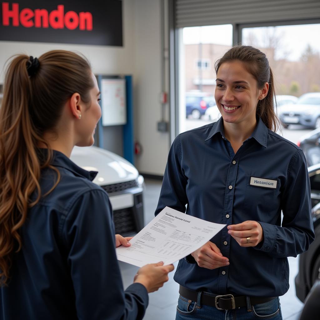 Exceptional customer service at a car service in Hendon