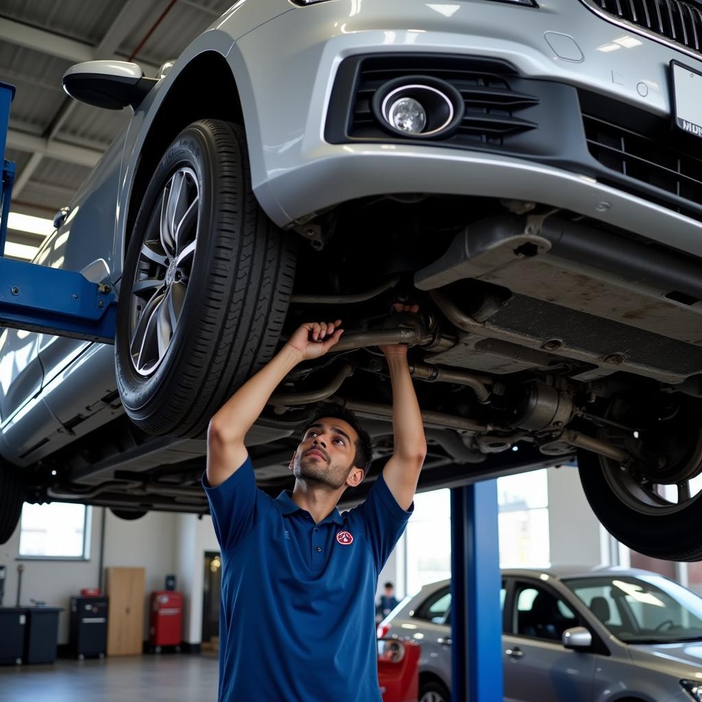 Car Undergoing Service