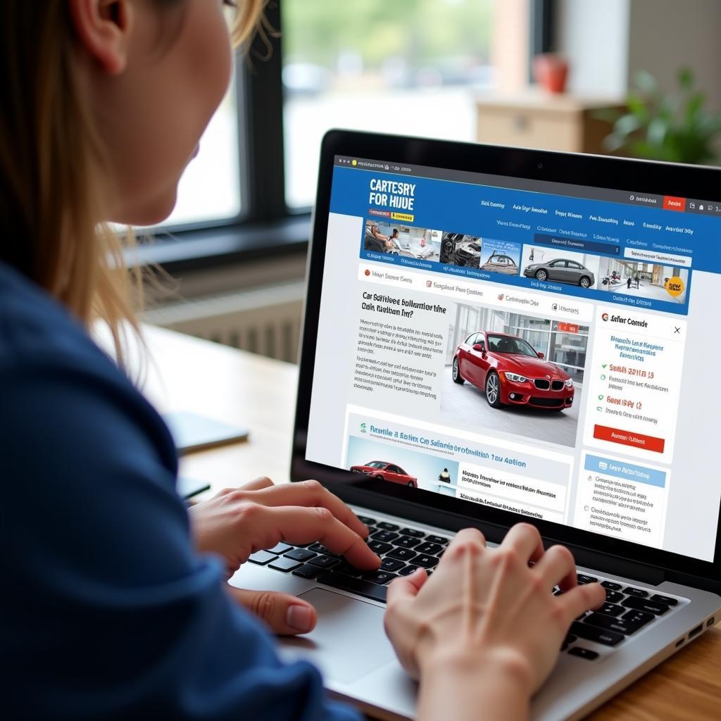 Accessing car service information online