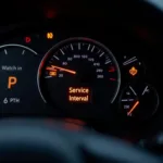 Car Service Interval Light on Dashboard