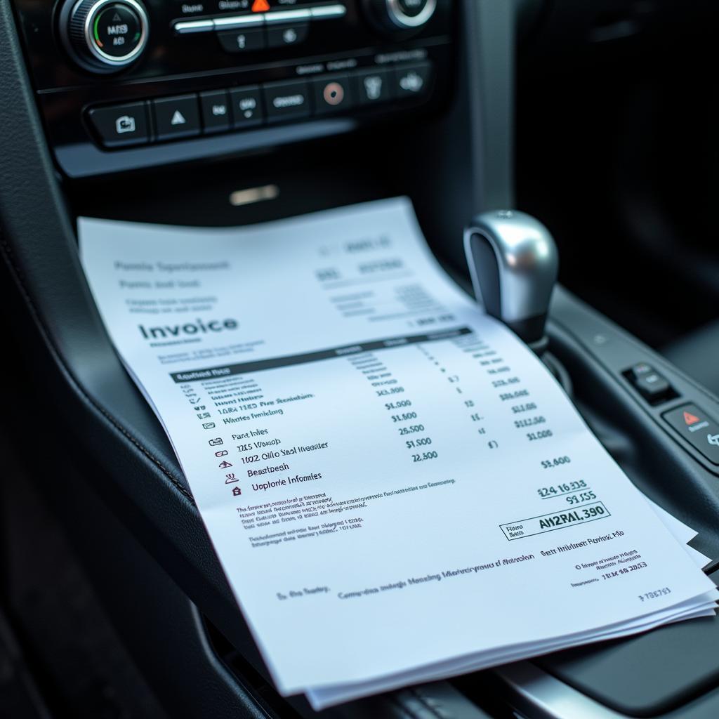 Car Service Invoice