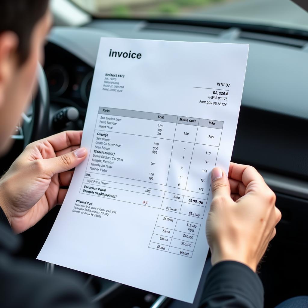  Reviewing a Car Service Invoice 