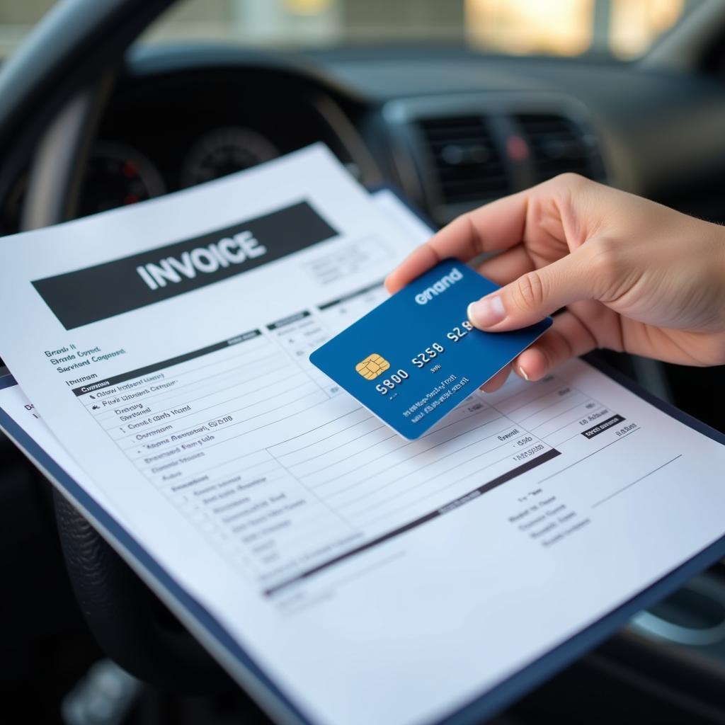 Car Service Invoice and Payment