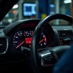 Car diagnostics being performed in a Langley Slough garage