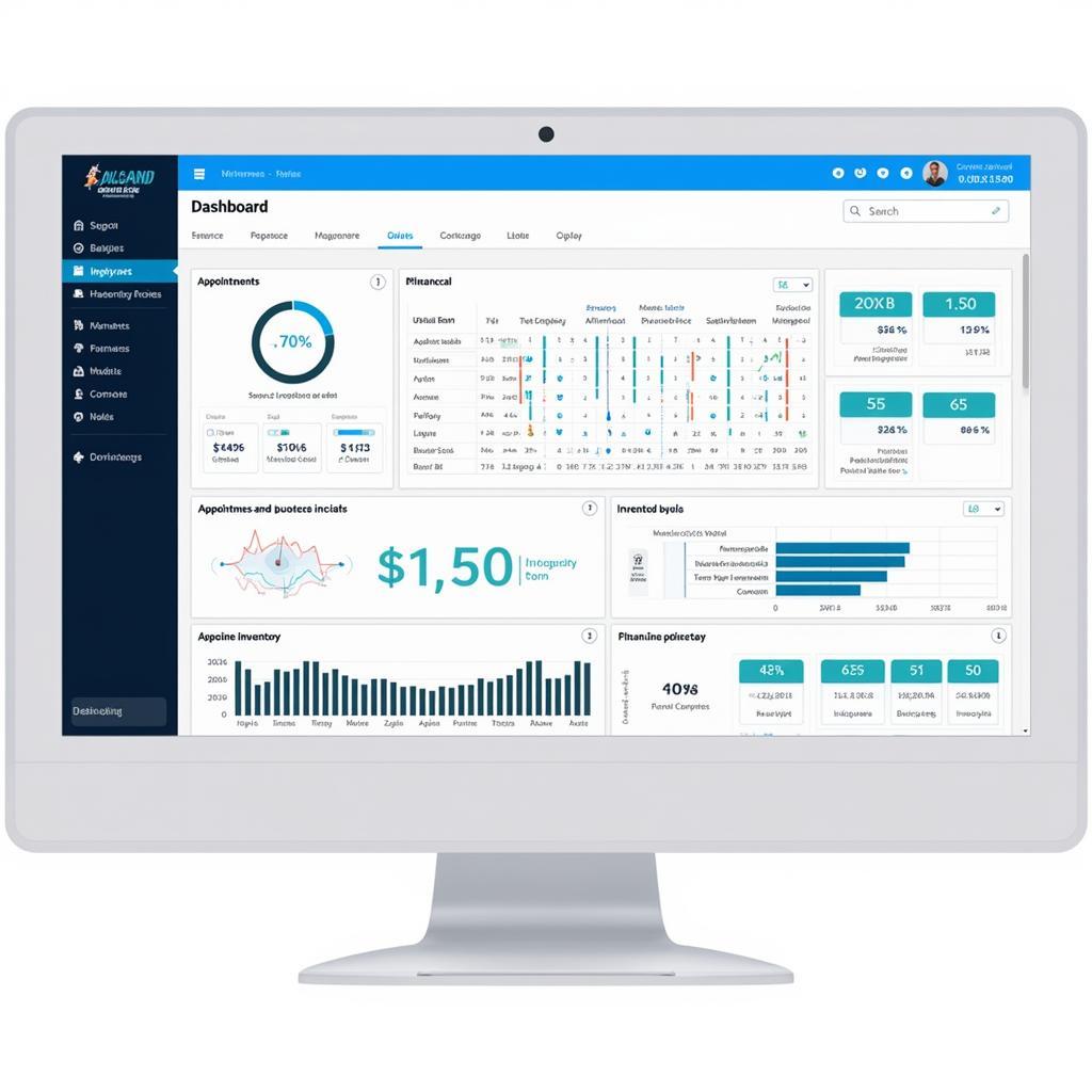 Car Service Management Software Dashboard