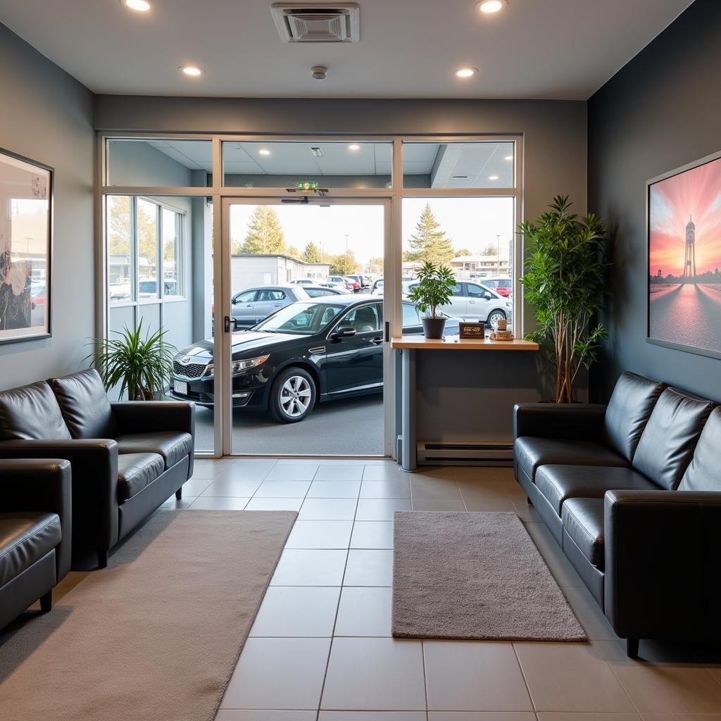 Comfortable Customer Lounge at a Moorabbin Car Service Center