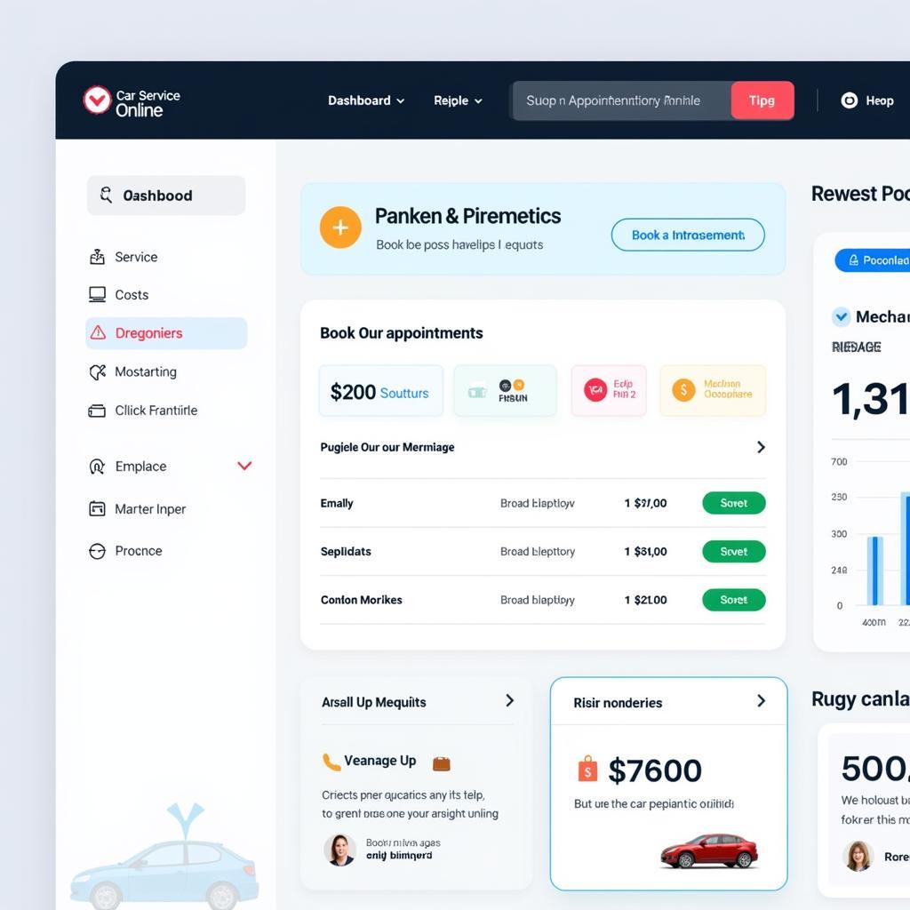 Car Service Online Dashboard