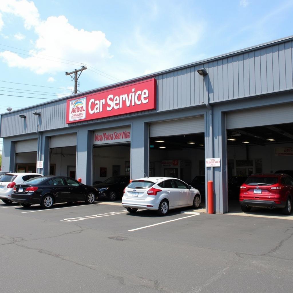 Exterior View of a Reputable Car Service Garage in Portsmouth