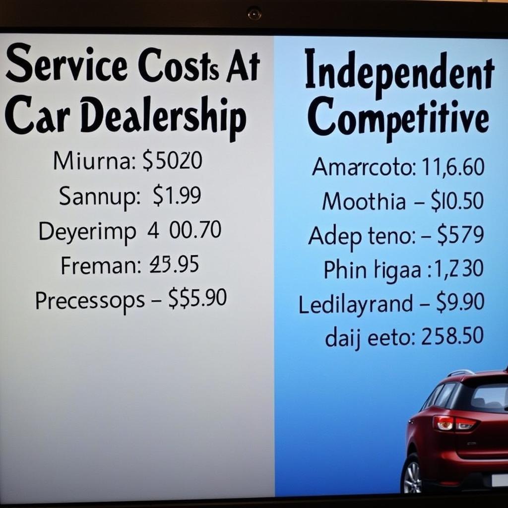  Comparing Car Service Costs: Dealership vs. Independent Garage