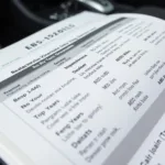 Car service schedule in owner's manual