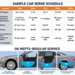 Example of a Car Service Schedule