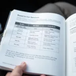 Car service schedule in the owner's manual