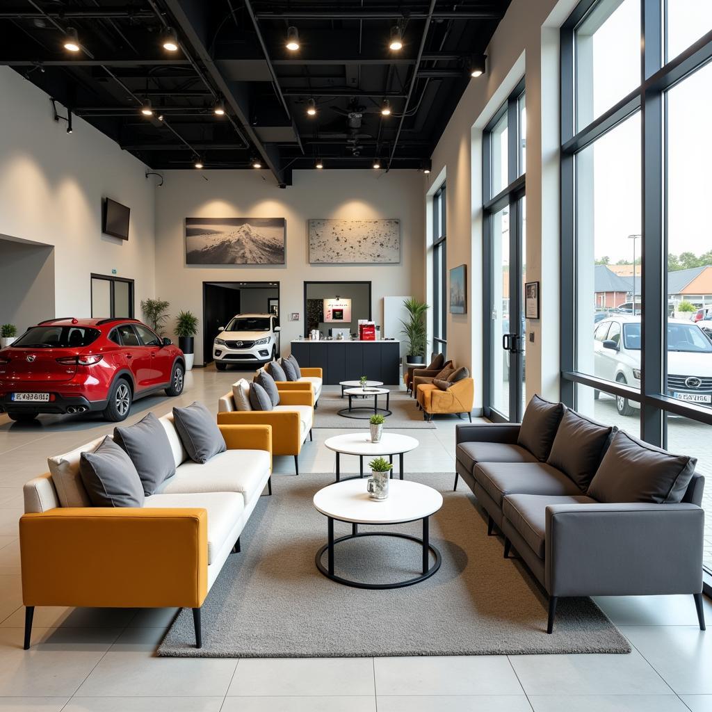 Comfortable Waiting Area in Car Service Center