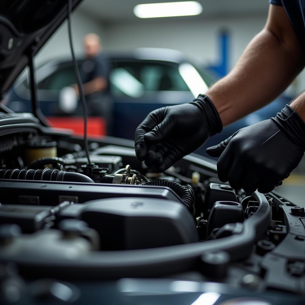 Experienced Mechanic Performing Car Service in Stamford