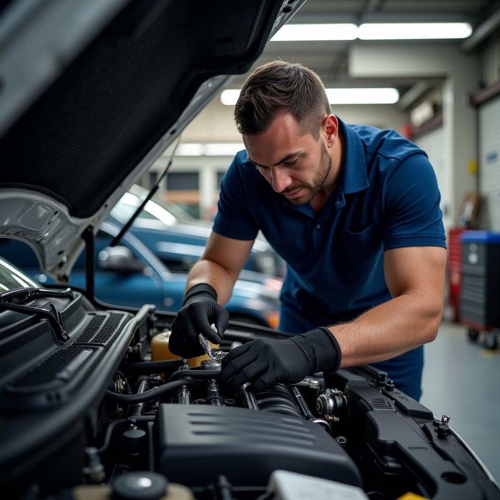 Experienced car service technician in South Bank