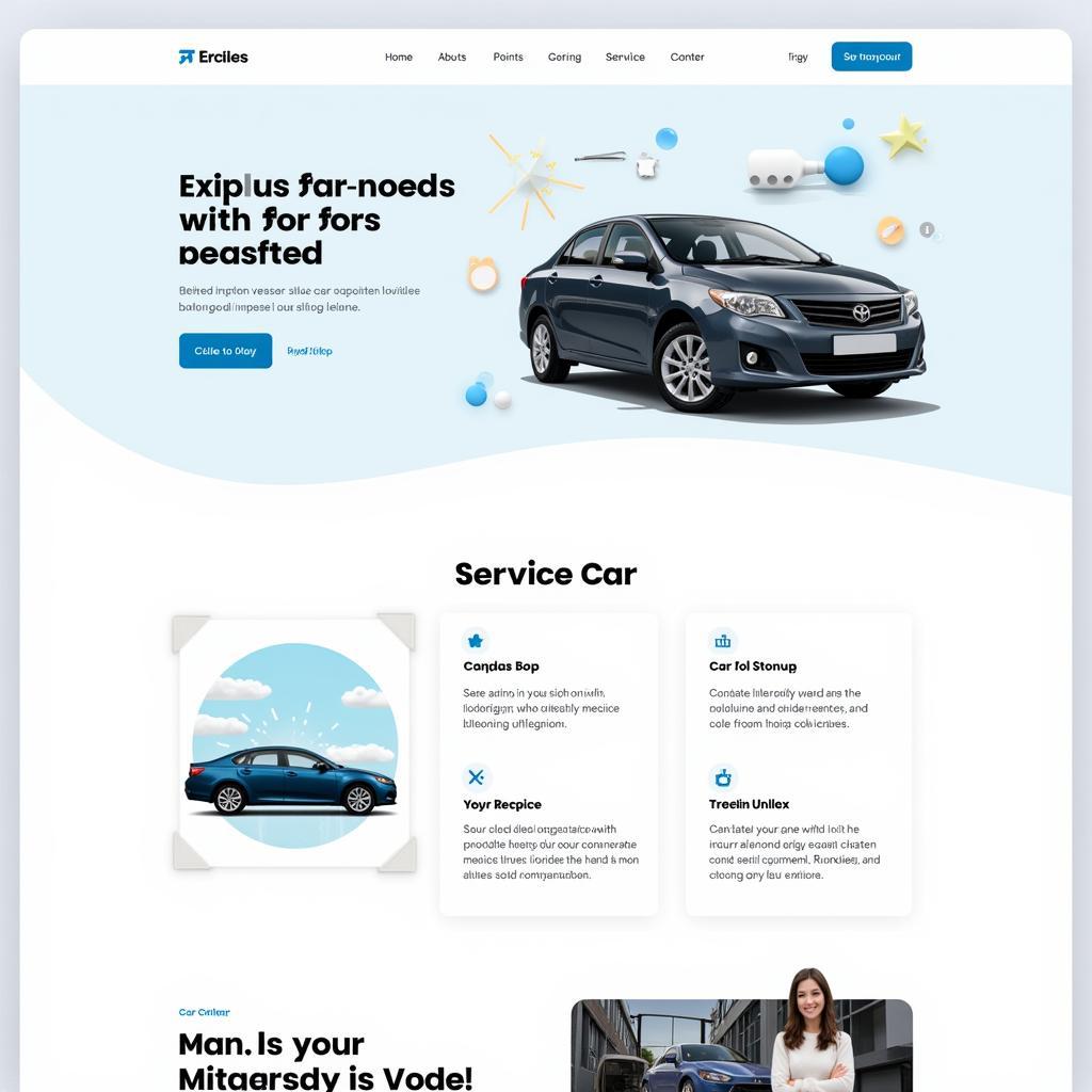 Car Service Vector Website Integration