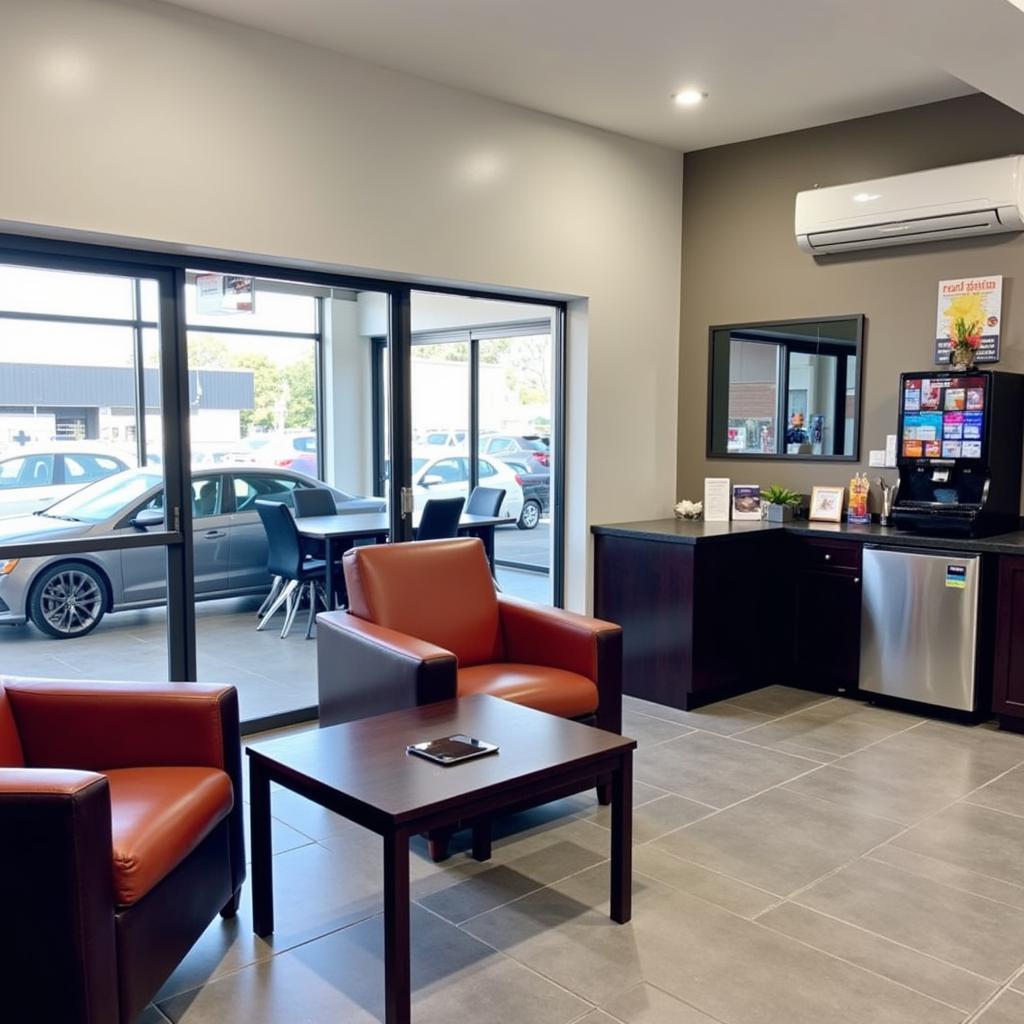 Comfortable waiting area in a Crows Nest car service center