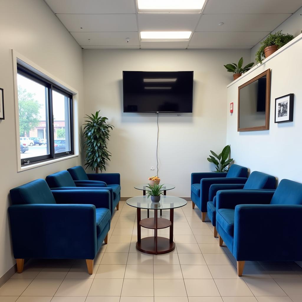  Comfortable waiting area in a Brooklyn car service center