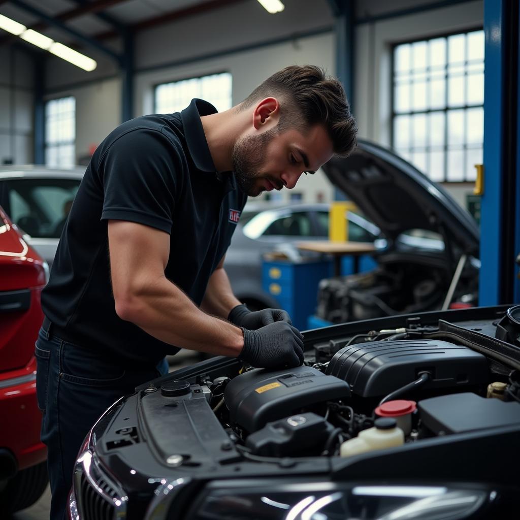 Car service mechanic in Yeovil