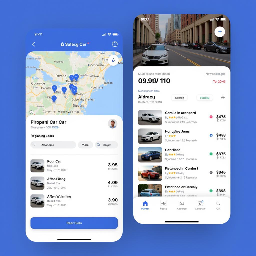 Car Sharing App Interface