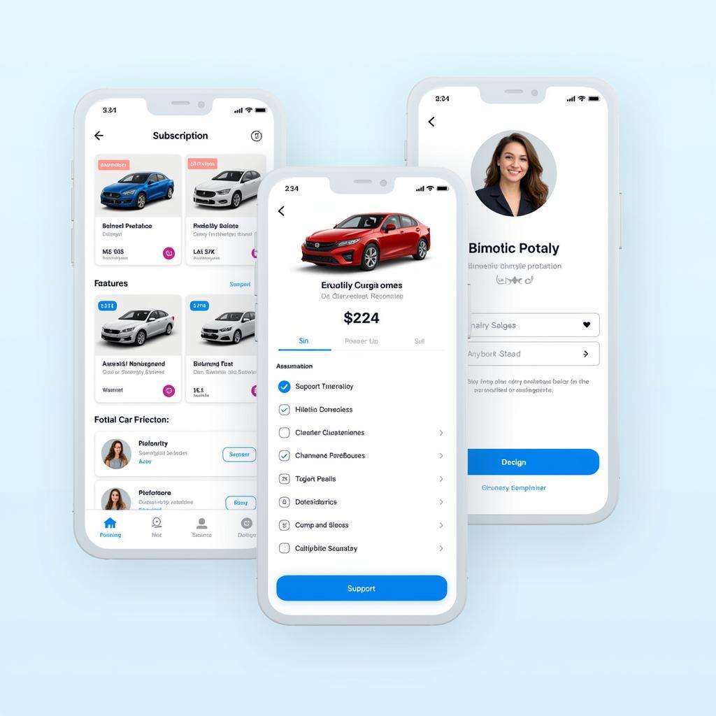 Car Subscription App Interface