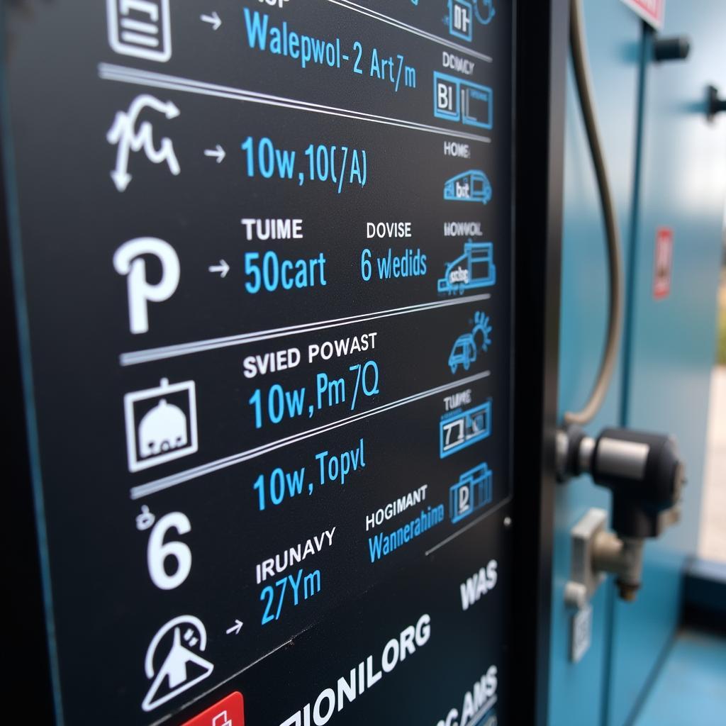 Self-Service Car Wash Control Panel 