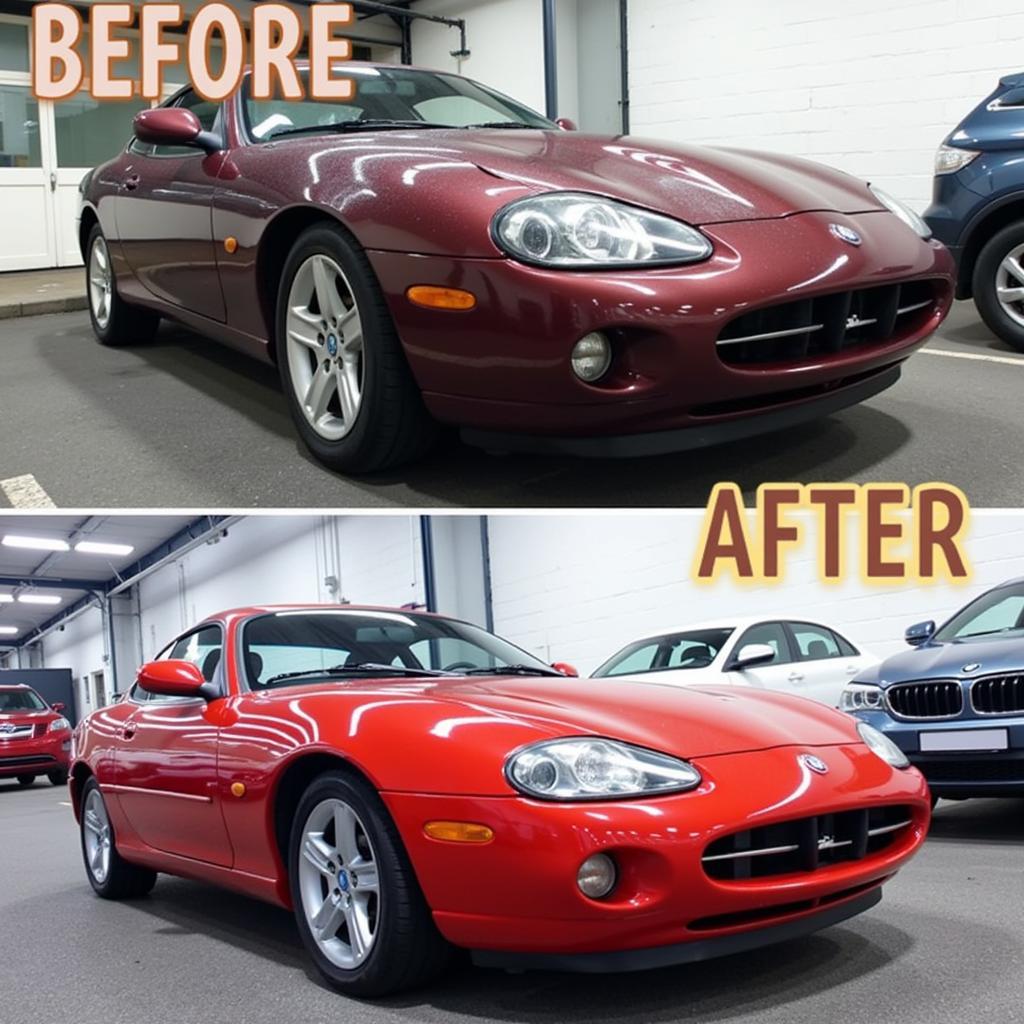 Car Wash and Dye Service Before & After