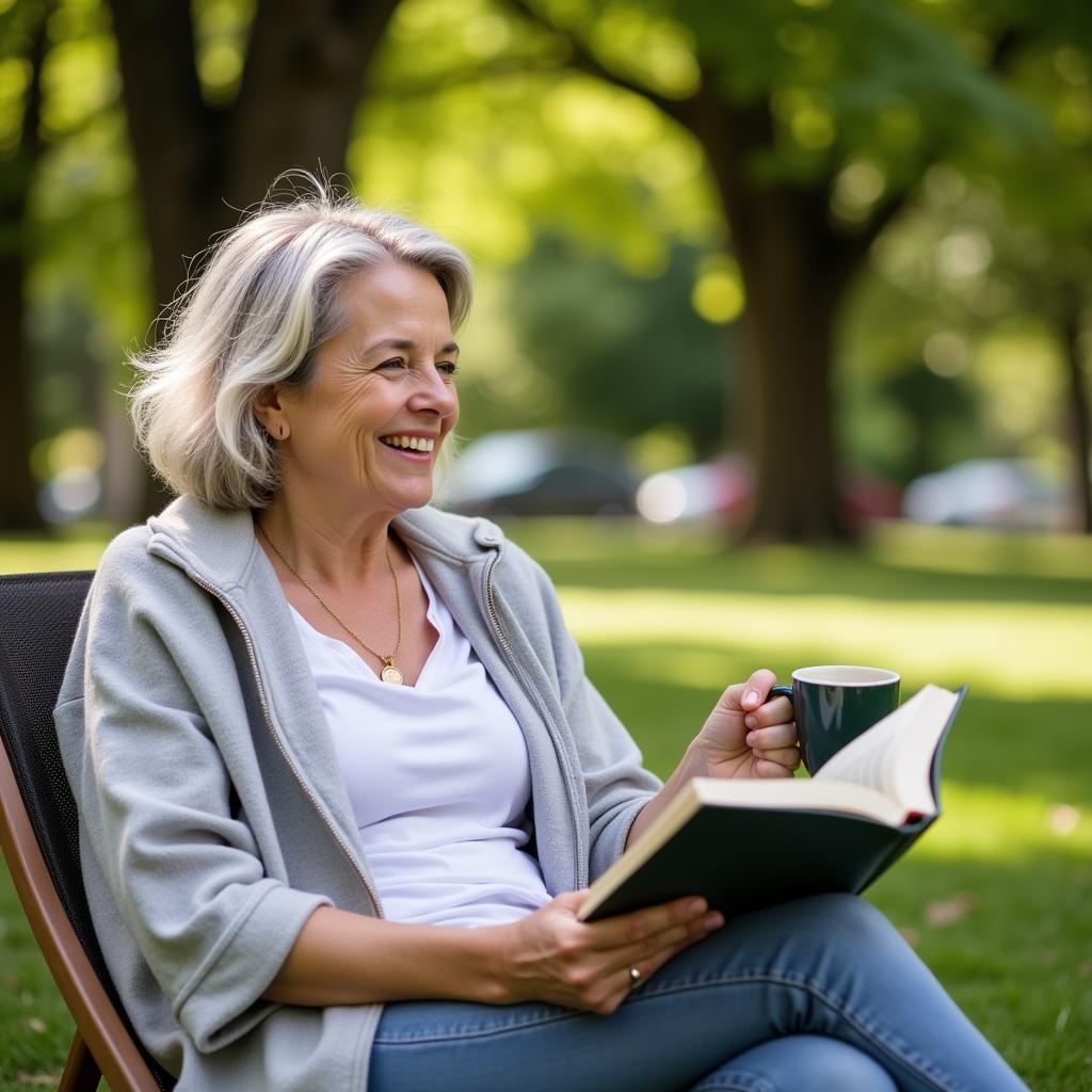 A Caregiver Enjoying Respite