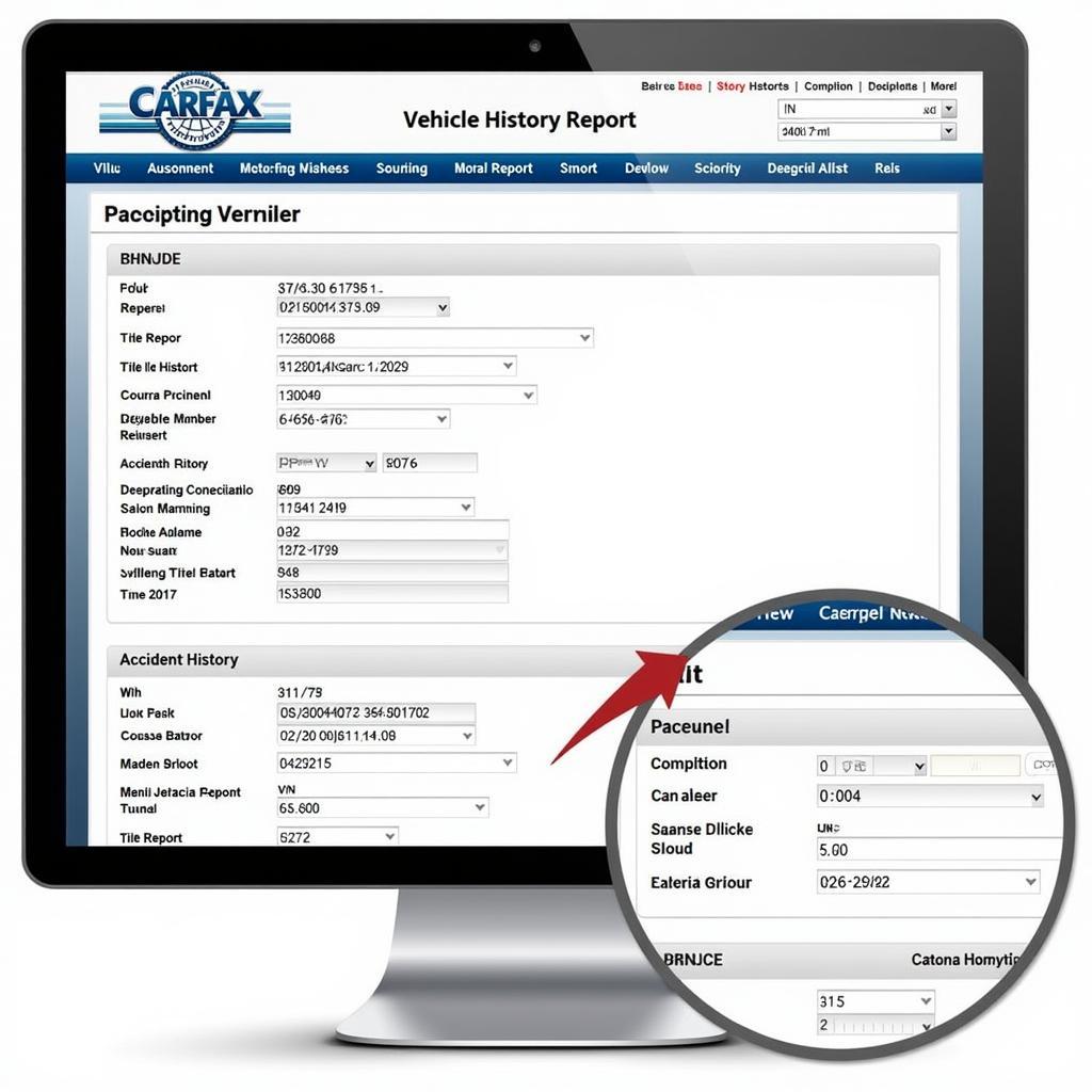 CarFax Vehicle History Report